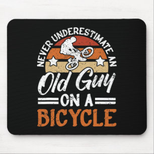Mousepad Homem Bicicleta Ciclismo Ciclista Pedalando Bicicl