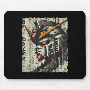 Mousepad Homem de Arte de Animação com Cabeça de Mecha Robô
