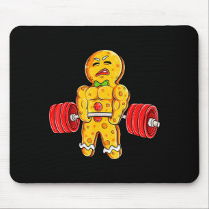 Mousepad Homem de Biscoito de Gengibre Ginásio Musculação L