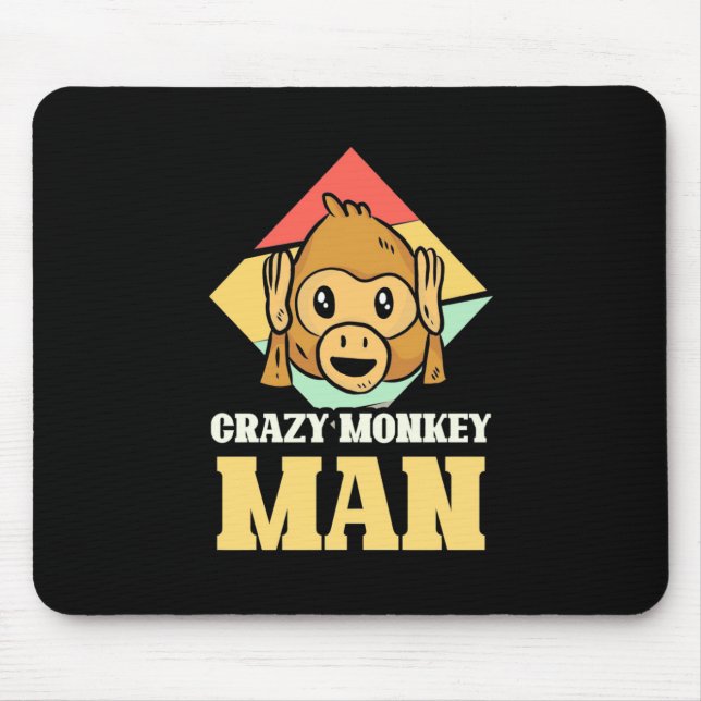 Mousepad Homem de Macaco Louco (Frente)