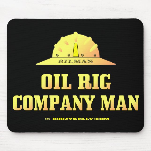 Mousepad Homem de Oilman, Plataforma petrolífera Empresa, (Frente)