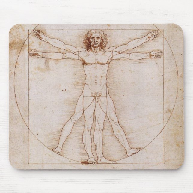 Mousepad Homem de Vitruvian (Frente)