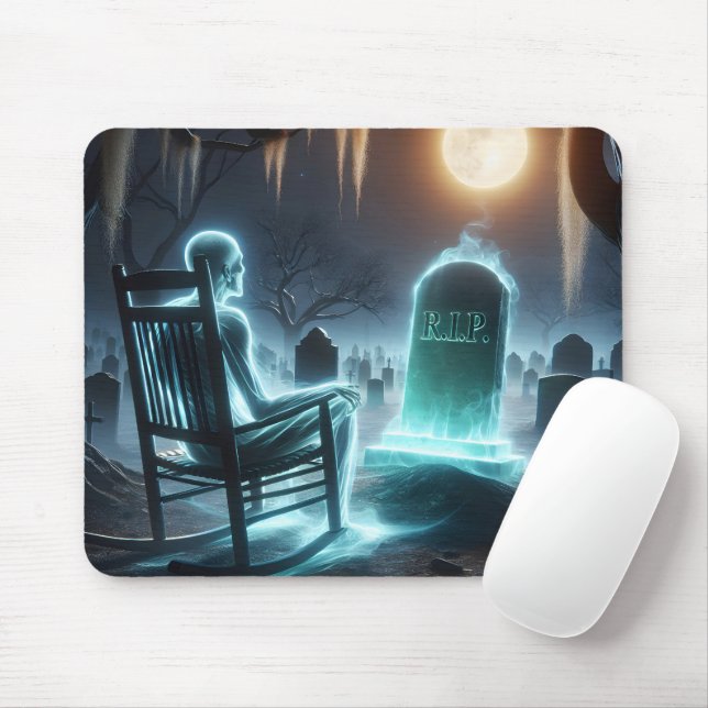 Mousepad Homem Fantasmagórico No Cemitério (Com mouse)