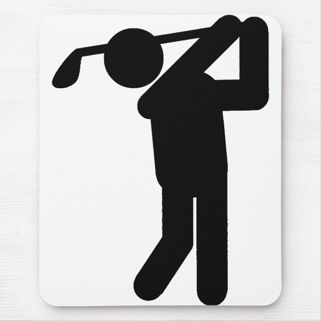 Mousepad Homem Golfista - Símbolo Golfe (Frente)