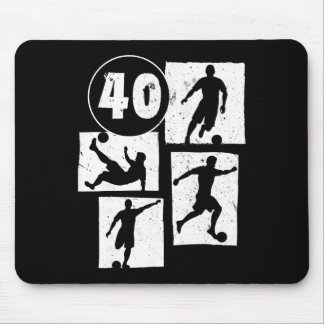 Mousepad Homem Mulher Jogador de Futebol 40 Anos de Idade 