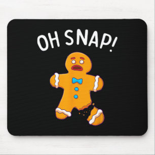 Mousepad Homem Oh Adulto Bolacha de Natal Curta Presente