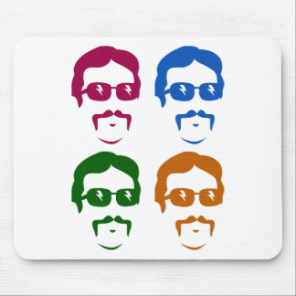 Mousepad Homem retro Funky do bigode