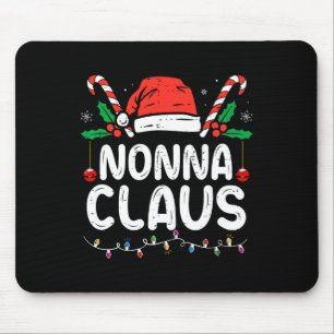 Mousepad Homenageando a Família Natal Pajama Luzes Xmas Não