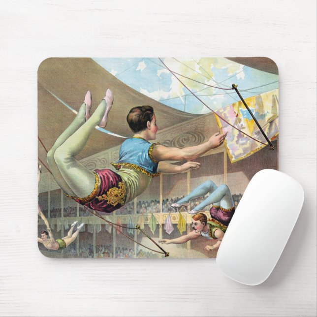 Mousepad Homens Acrobats Atuando Em Um Circo (Com mouse)