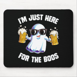 Mousepad Homens Aqui Para Os Vaias Funny Dia das Bruxas Fan
