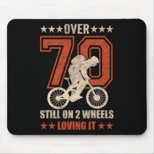 Mousepad Homens Bicicleta Ciclista Ciclismo Montanha Vintag