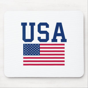 Mousepad Homens Camiseiros Homens Crianças Bandeira America