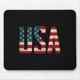 Mousepad Homens Camiseiros Homens Crianças Bandeira America