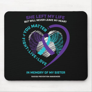 Mousepad Homens Crianças Na Memória Irmã Prevenção Ao Suicí