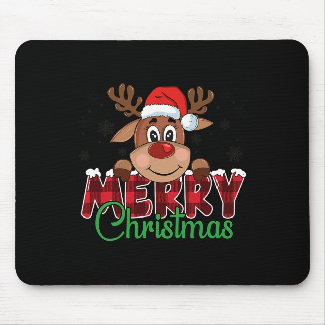 Mousepad Homens das Rebeldes de Natal Homens Mulheres Corre (Frente)