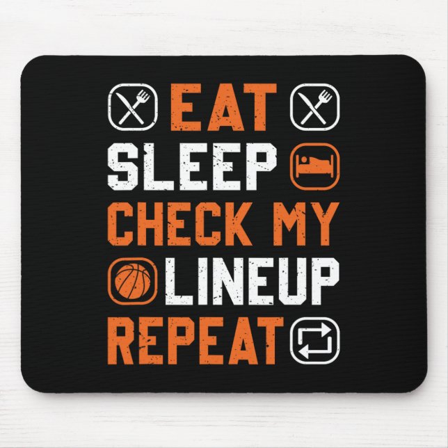 Mousepad Homens De Basquete Verificam A Minha Linha (Frente)