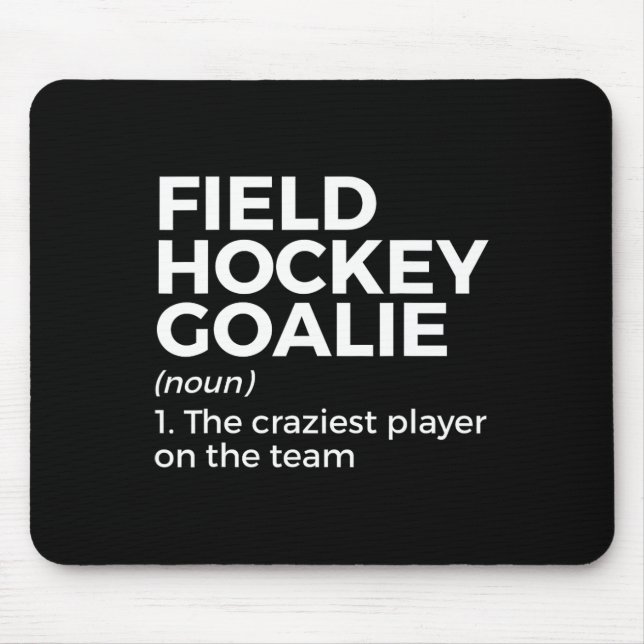 Mousepad Homens de Definição de Goalie de Hockey de Campo D (Frente)