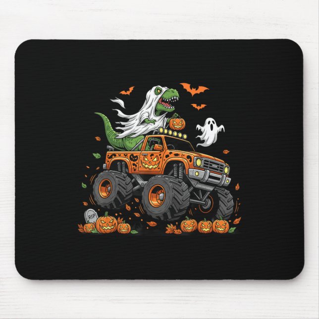 Mousepad Homens do Dia das Bruxas do Monstro Monstro do Din (Frente)