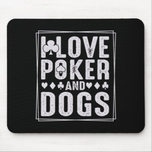 Mousepad Homens E Cães Divertido Jogar Carta Jogador Perfor