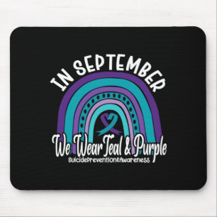 Mousepad Homens Em Setembro Usam Verde Turquesa E Roxo Suic