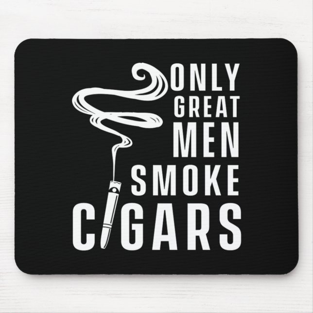 Mousepad Homens excelentes Fumam Charutos, Humidor Charros, (Frente)