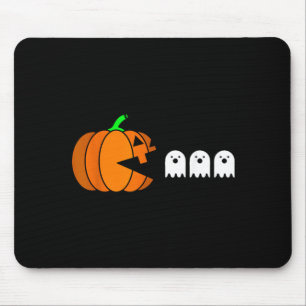 Mousepad Homens Gamer Fantasmas Engraçados Comendo Abóbora