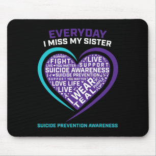 Mousepad Homens Homens Suicidas Sensibilização Irmã Suicídi