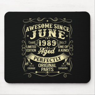 Mousepad Homens Incríveis Desde Junho 1989 Ano De Nasciment