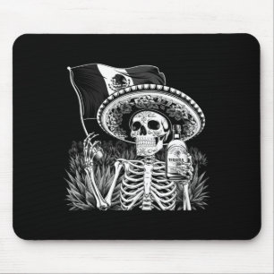 Mousepad Homens México Vintage Esqueleto Dia Dos Mortos