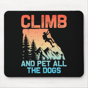 Mousepad Homens Mulheres Escalada Engraçada Escalada de Ped
