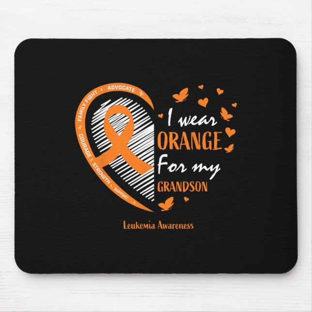 Mousepad Homens Mulheres Eu Visto Laranja Para Meu Avô Leuc (Frente)