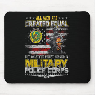Mousepad Homens são Criados Iguais Dia dos Veteranos da Pol