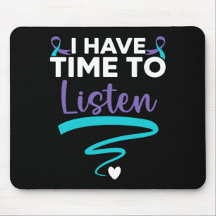 Mousepad Homens têm tempo para ouvir a saúde mental da vida