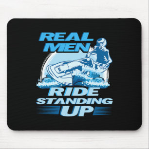 Mousepad Homens Verdadeiros Levantam Design de Esqui De Jat
