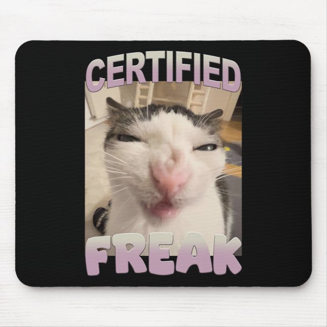 Mousepad Homicídio De Gato Louco E Engraçado Humor De Pet (Frente)