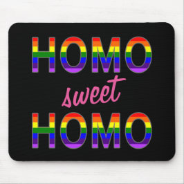Mousepad Homo alegre engraçado do doce do homo