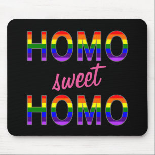Mousepad Homo alegre engraçado do doce do homo