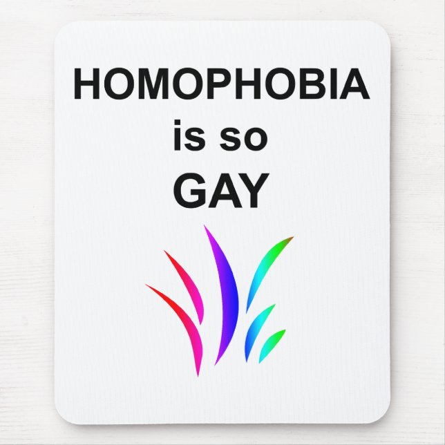 Mousepad Homofobia é tão Gay (Frente)