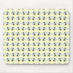 Mousepad Honey Bee Watercolor