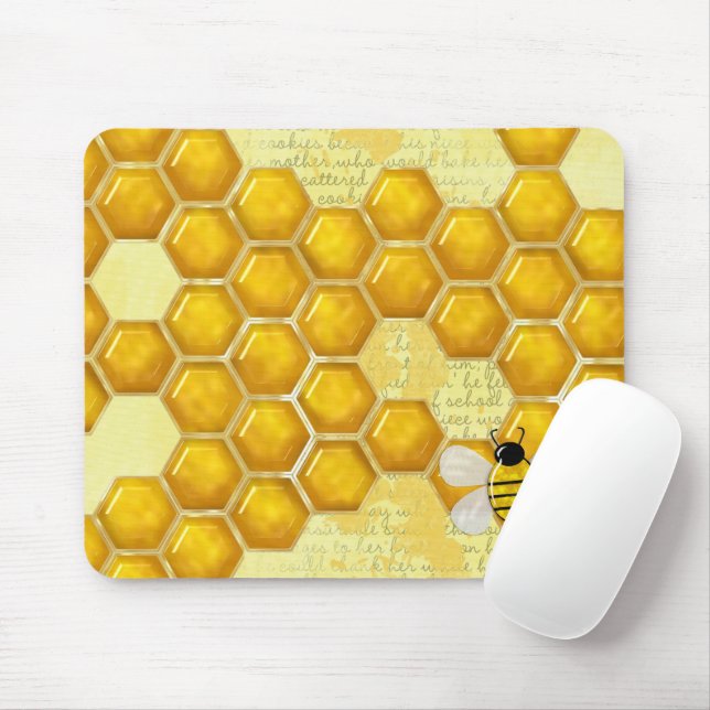 Mousepad Honey Comb 3D Whimsey (Com mouse)