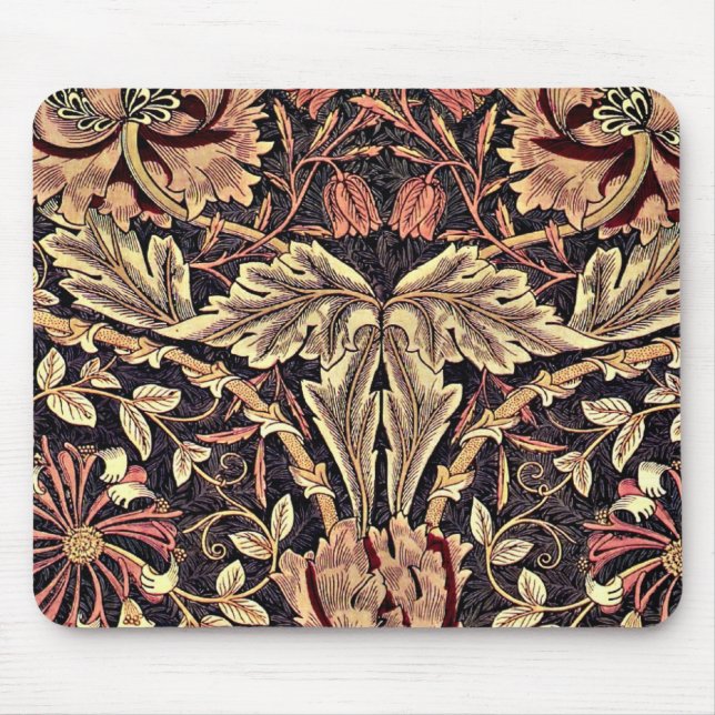 Mousepad Honeysuckle, padrão de colheita de William Morris (Frente)