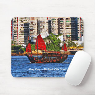 Mousepad Hong Kong Sampan a pérola do Oriente