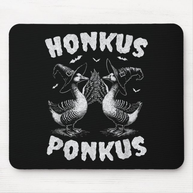 Mousepad Honkus Ponkus Ganso Engraçado Halloween (Frente)
