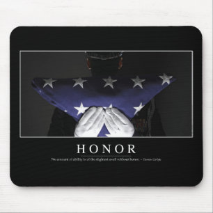 Mousepad Honra: Citações inspiradas