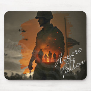 Mousepad Honra o Faleno - Lembre-se do Sacrifício