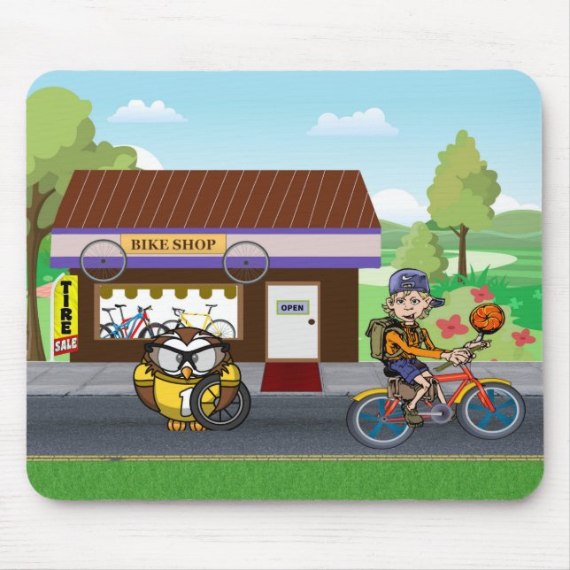 Mousepad Hootin' Cycles (Frente)