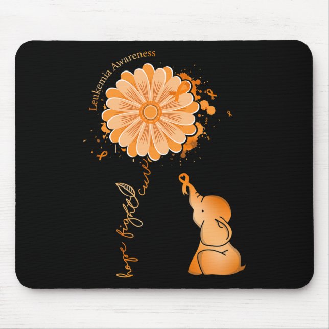 Mousepad Hope Fight Cure Sunflower Elephemia Awaren (Frente)