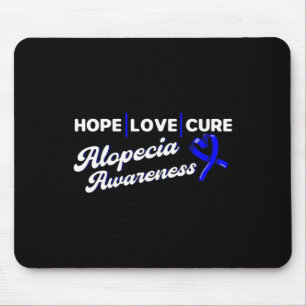 Mousepad Hope Love Cure Suporta Alopecia Sensibilização Fit