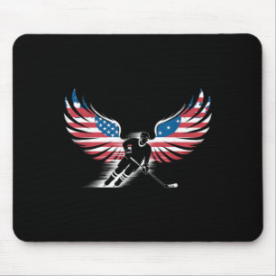 Mousepad Hóquei da Bandeira Americana
