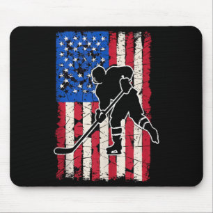 Mousepad Hóquei da Bandeira Americana